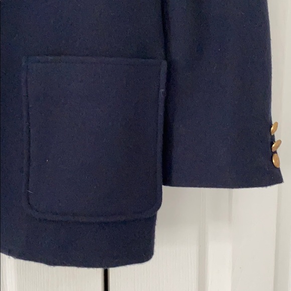 Boys Classic Navy Wool Blazer - Picture 4 of 16